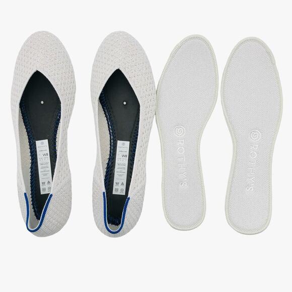 Rothy's The Flat in Salt‎ Honeycomb Women’s Size 8 - Picture 8 of 11